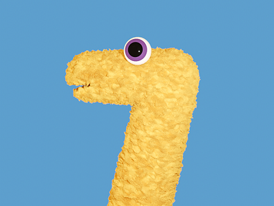 36 days of type - 7 36 days of type 36dayoftype 36days 36daysoftype07 derp fur furry muppet seven snek typography