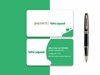 Business Card For Bit Squad branding business card design creative flat illustration minimal