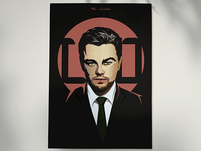 Leonardo Dicaprio Illustration boy illustration character illustration design flat illustration illustration leonardo dicaprio leonardo dicaprio illustration portrait the chillustrators wall poster