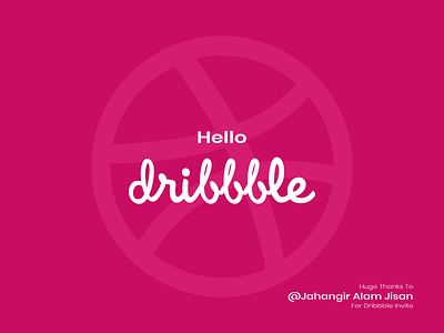 Huge Thanks To @Jahangir Alam Jisan ball design dribbble invitation invite thanks