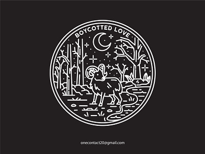 BOYCOTTED LOVE art background badge calligraphy card decoration design drawing drawn graphic hand drawn illustration line line art monoline monoline logo outdoors outline symbol vector