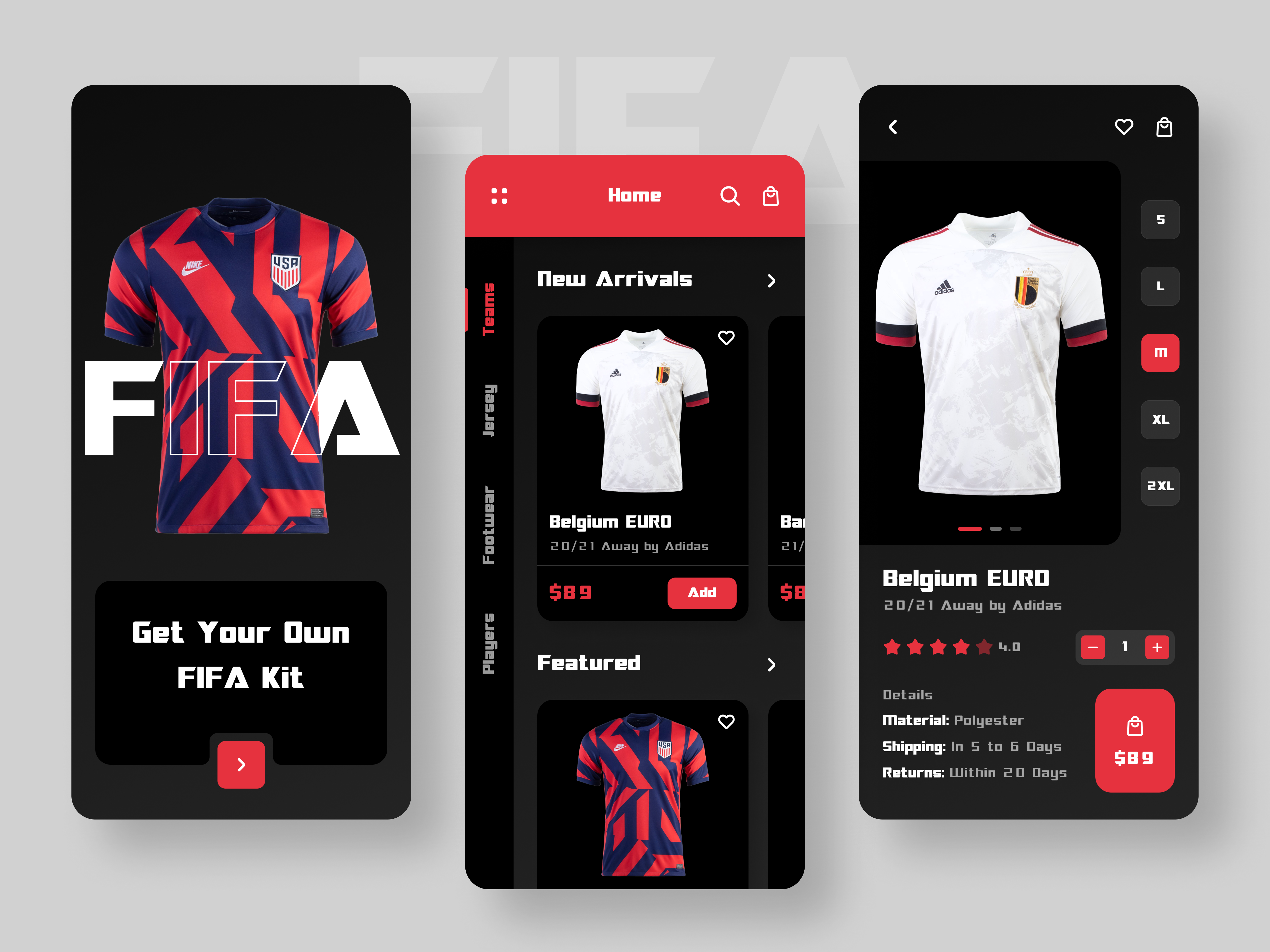 Fifa Women's World Cup Mobile App Concept by MQoS UI/UX for