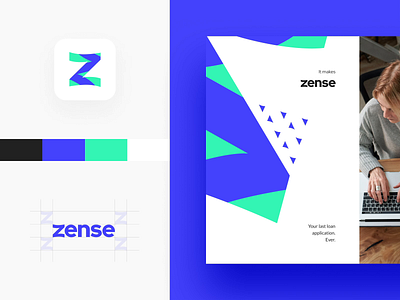 9 second long Visual Identity Story ⏳ brand business card ci corporate style identity identity design logo logotype vi visual identity z zense