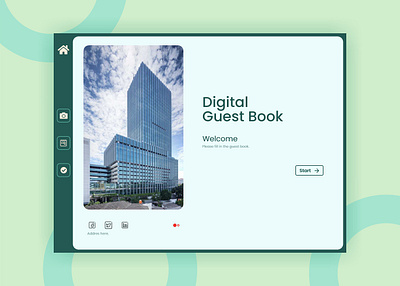 Digital Guest Book - iPad app company guestbook ui ui design web