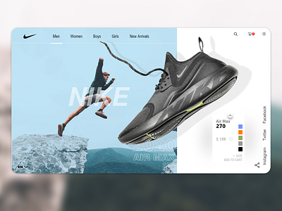 Nike - Product Design branding design icon illustration ui ux web