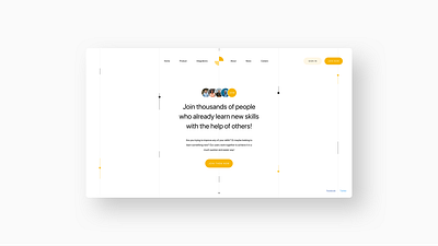 #Concepts - Learning Platform courses design desktop interface landing page learning product product design ui user experience user interface userinterface ux web website website concept website design white yellow