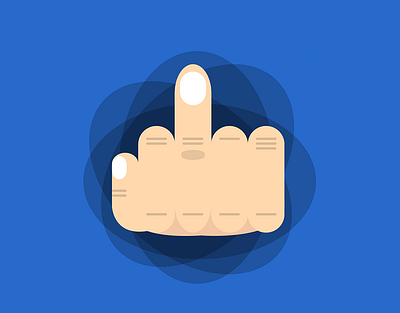 Finger finger illustration middle