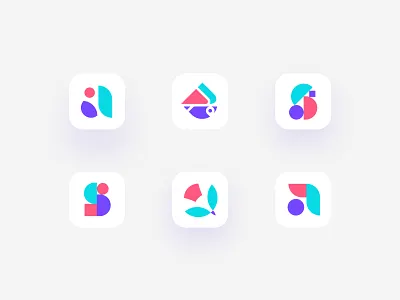 Letters and Birds a icon a logo bird icon bird logo bright colors d letter logo d logo geometric icon icon design letter letter logo lettermark logo logo design logotype s icon s logo simple design simple shapes