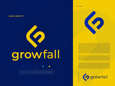 GrowFall Logo branding | GF letter concept ( unused ) abstract agency branding app logo design brand identity branding colorful corporate creative gf letter gf logo gfx graphic design lettermark logo logo branding logo design logo design concept modern modern logo typography unique