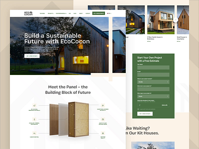 Eco Cocon is Live! 3d animation design homepage landing ui ux webdesign