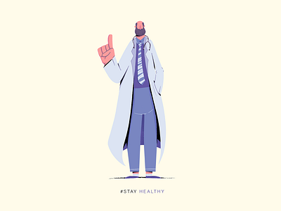 Doctor #stayhealthy cartoon character characterdesign covid19 design doctor health medical photoshop precreate process stay stayhealthy stayhome