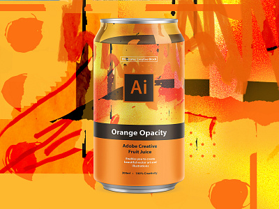 Adobe Creative Fruit Juice | Adobe Illustrator adobe adobe creative suite adobe illustrator branding can can design illustration illustrator logo mbsjq orange packaging packagingdesign pattern