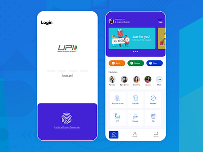 Redesign concept Bhim App app branding design flat graphic design icon illustration minimal ui