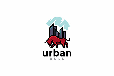 urban bull logo design animal animals branding bull bulls character design graphic graphic design icon illustration illustrator logo logo design logodesign logos logotype minimal vector vectors