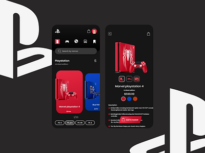 Playstation store app app behance design dribble games minimal playstore ui uidesign uidesigner uidesignpatterns uidesigns uiinspirations uxui uxuidesign webdesign