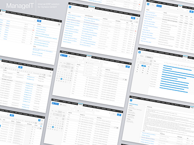 ManageIT design erp project management ui ux