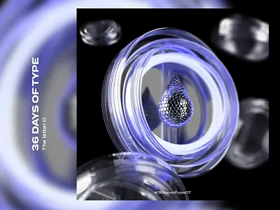 36 Days of Type | O 3d 3dtype adobedimension art graphics letters o type typography