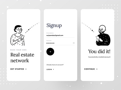 Real Estate Network dribbble dribbble best shot login ofpace ofspace agency onboard onboarding onboarding ui real estate real estate agency real estate agent real estate branding real estate logo realestate realestate logo realestateagent signup