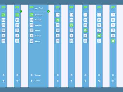 Agriculture Software - Dashboard Side bar design ideation minimal saas website ui ux web