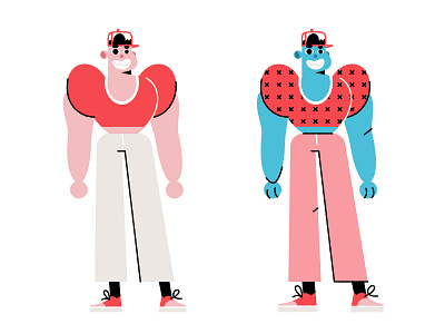 Sportsman animation art cartoon character design explainer flat funny illustration sport sportsman vector wip