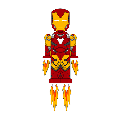 Ironman affinity designer affinitydesigner art design flat illustration iron man ironman minimal vector