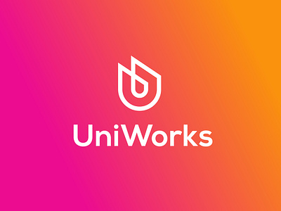 UniWorks - Logo Design branding branding designer clean design colorful finance business ideas logotype icon modern creative payment letters logo logo designer logotype minimal project symbol symbol icon lettermark technology typography ui design ux visual identity vector