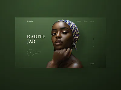 Dermatherapy Web - concept design beauty green healthcare landing page natural skin care skin cream typography ui web web app web design woman