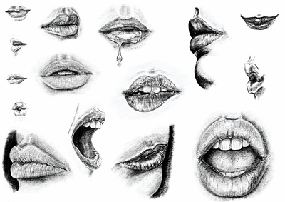 Lips exercise art design illustration procreate procreate art