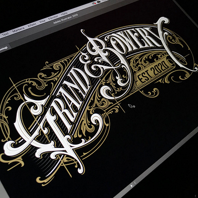 Grand & Bowery - vector grand bowery hand lettering logotype schmetzer typography vector