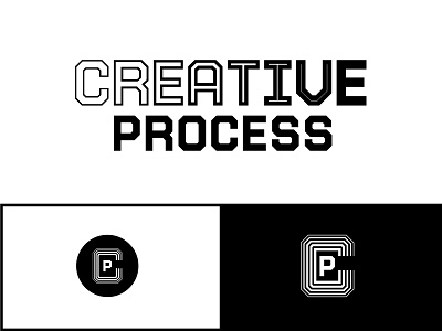 Runner up concept: Creative Process avatar black blackwhite brand branding design designtype football gif graphic design icon logo logo design logotype podcast tshirt typography white