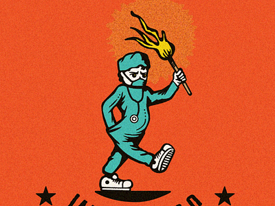 Warriors Details (cleaned version) artwork covid health care workers healthheroes heroes illustration warriors