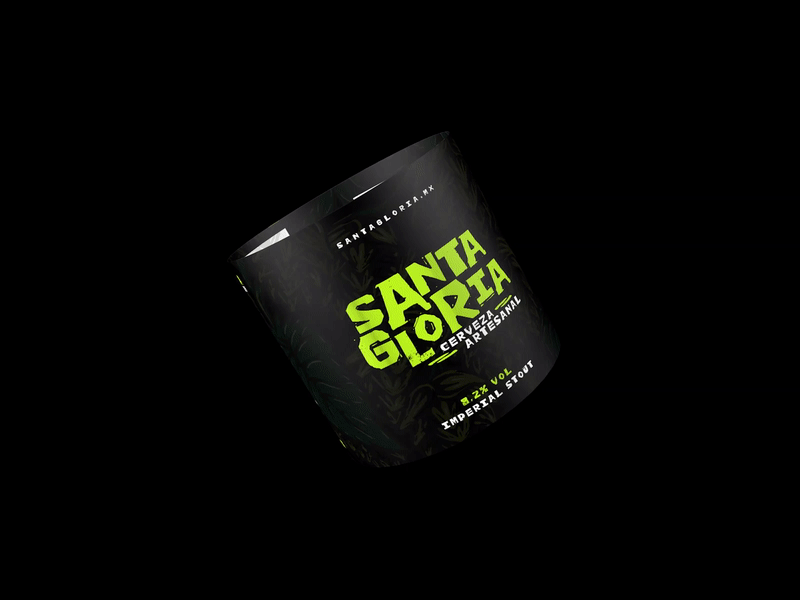 Label for Santa Gloria | Craft Beer artesanal beer brading cerveza cinema 4d lite design flat illustration label logo packaging ui ux web