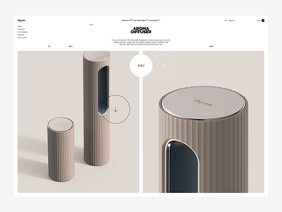 Dyson - Product Page clean design dyson ecommerce grid landing minimal page product shop ui ux web website whitespace