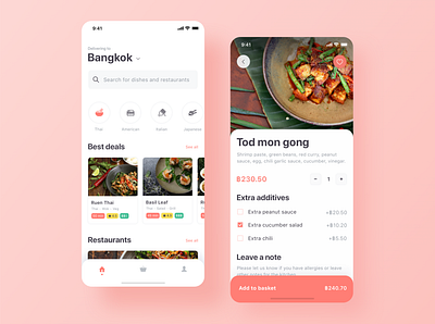 Food Delivery app app design food food delivery food delivery app ios ios app ios app design ios design mobile mobile app mobile app design ui