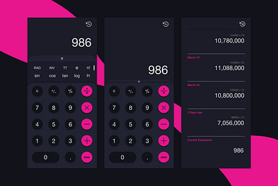 iOS Calculator Redesign | Daily UI 004 004 app application calculator calculator app calculator ui daily dailyui dailyuichallenge debut design redesign retro ui uiux user experience design user interface design ux visual design