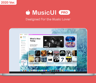 MusicUI Pro - Designed for the music lover design lover music pro product design ui ux