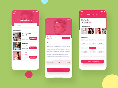 Spa & Beauty Application 2020 trends adobe xd app ui application design application ui appointment appointment booking beauty app beauty salon minimal script single page app spa spa beauty trending ui typography ui design ui ux design vector visual design