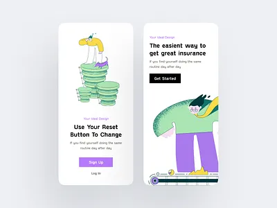 Follow Me + App Design = Love 404 error 404 flat story