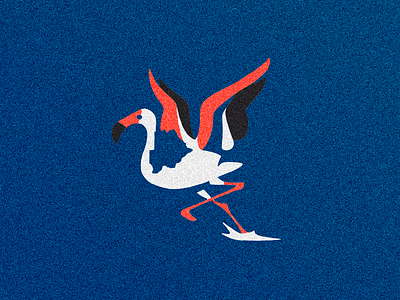 The Botswana Great Flamingo africa animal logo bird botswana botswana flamingo colorfull logo country flamingo fly great flamingo logo process logomarca logotype negative space run wings wip