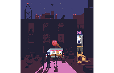 Icecream city food icecream noir pixel pixelart urban