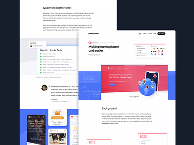 Quantic • Case Study Page business education career accelerator design development education platform front end front end development mba online education product product strategy quality assurance students students career ui ui design uiux ux ux design website