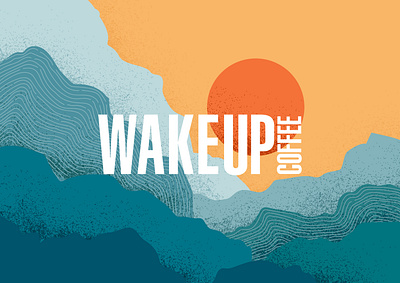 Wake Up Coffee - Identity & Illustration abstract branding coffee design identity illustration posm vector