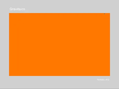 Gravita Animation Concept agency branding design homepage minimalist product design typography ui ux website