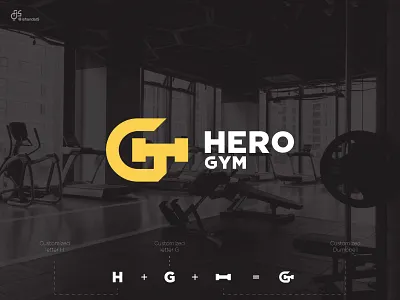 Hero Gym Logo Design! branding branding design design exercise fitness flat graphic design gym identity illustration logo logo design logotype minimal simple vector