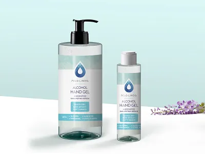 PELO LINDO / ALCOHOL HAND GEL branding design gel greece hand gel logo logo design logotype packaging