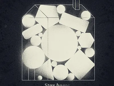 Stay home abstract covid19 graphics home illustration minimal monochrome other peter stay home texture