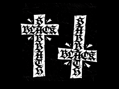 Black Sabbath Cross black sabbath blackletter calligraphy customtype font lettering logotype typeface typemate typography