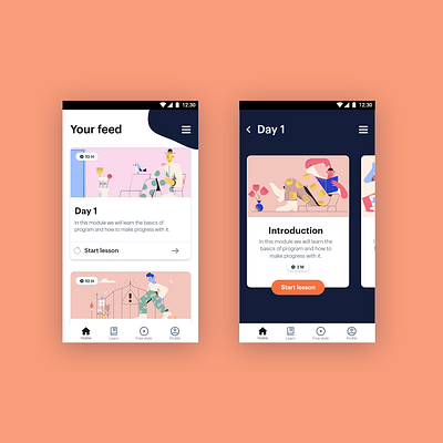 Smarui-app home screen redesigned artistic creative pablo simple stamurai ui