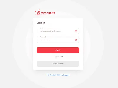 Merchant Panel Sign In design email log in login password sign in signin site ui uiux username ux web login web site website website design websites