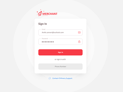 Merchant Panel Sign In design email log in login password sign in signin site ui uiux username ux web login web site website website design websites